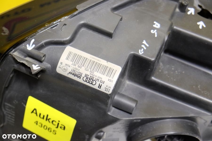 AUDI A5 S5 2008-2012 REFLEKTOR LAMPA XENON R USA - 7