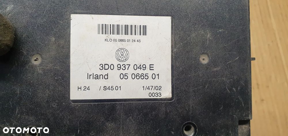 Moduł sterownik komfortu VW Phaeton 3D0937049E - 5