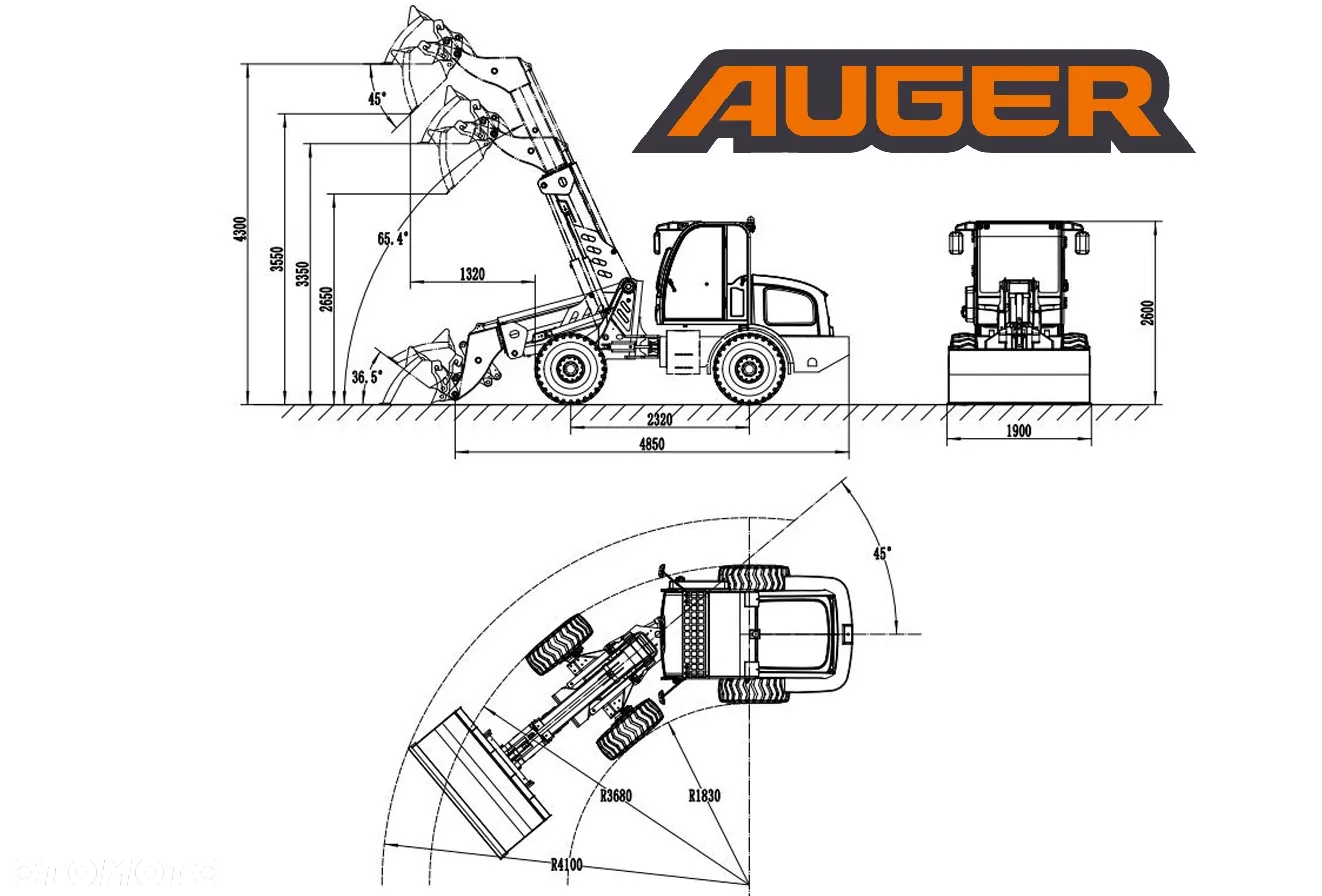 Inny NOWA ładowarka kołowa teleskopowa AUGER 15T, 4x4 - 40