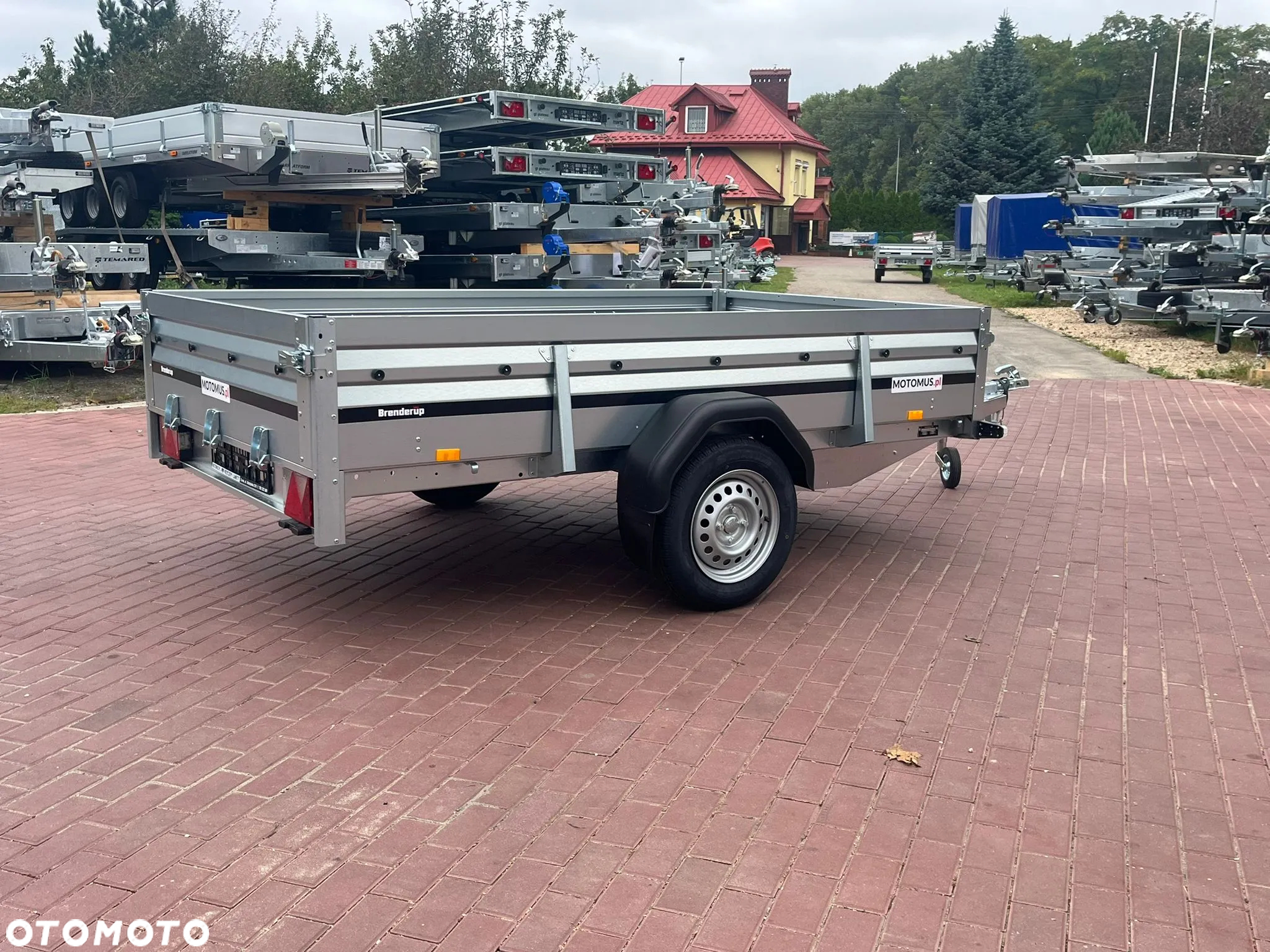 Brenderup Przyczepa Brenderup 2260WSUB 258x153x40cm WYSOKA BURTA DMC 750kg 1 osiowa uchylna quad traktorek atv multitransporter - 4