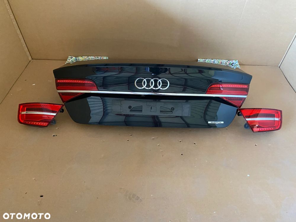 Audi A8 D4 4H lift kompletny tył klapa lampy zderzak kolor LY9T 2016 88km - 27