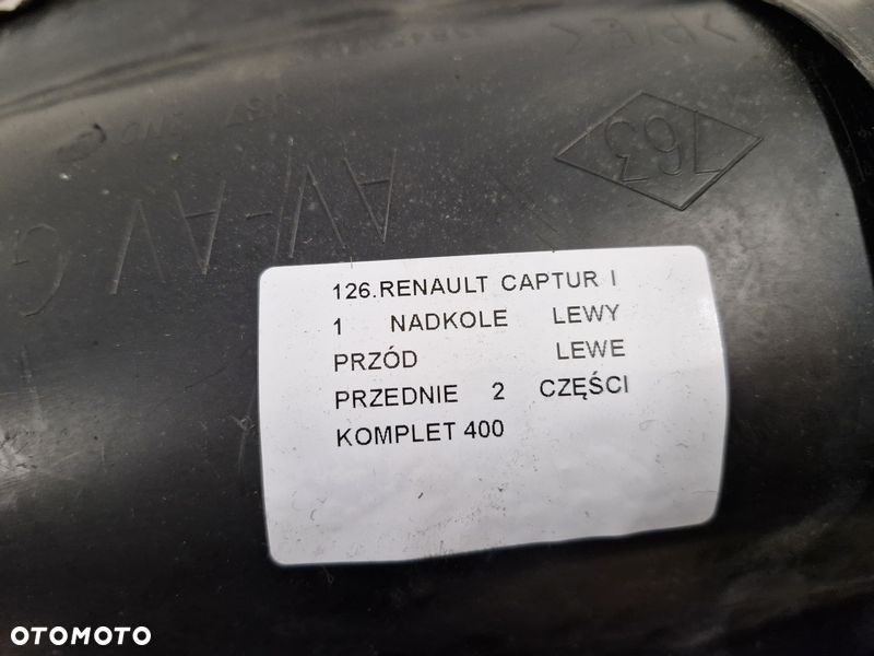 renault captur 1 i nadkole lewy przód lewe przednie 2 części komplet - 3