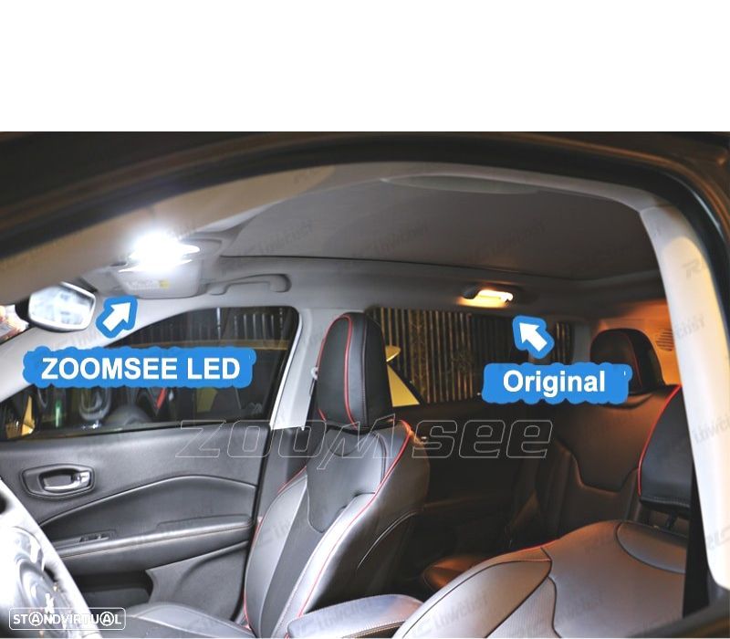 KIT COMPLETO DE 10 LAMPADAS LED INTERIOR PARA RENAULT MEGANE I 1 MK1 HATCHBACK ESTATE COUPE 95-03 - 4