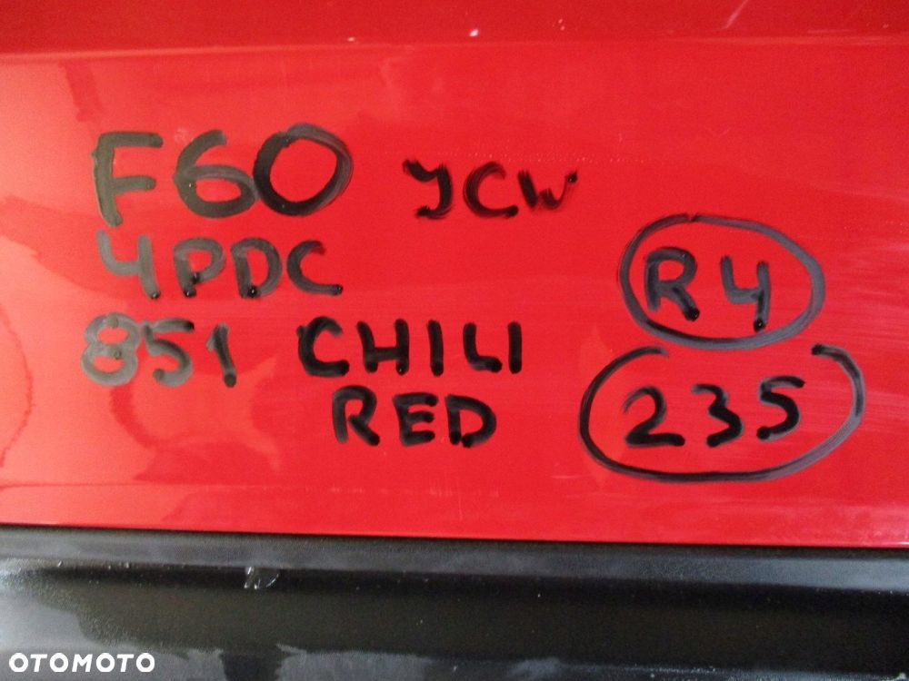 Zderzak MINI COUNTRYMAN F60 JCW 4X PDC 851 CHILI - 6