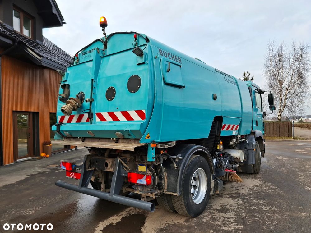 MAN TGM 18.290 Zamiatarka BUCHER 2 Silniki Karcher Mycie Ciśnieniowe - 7
