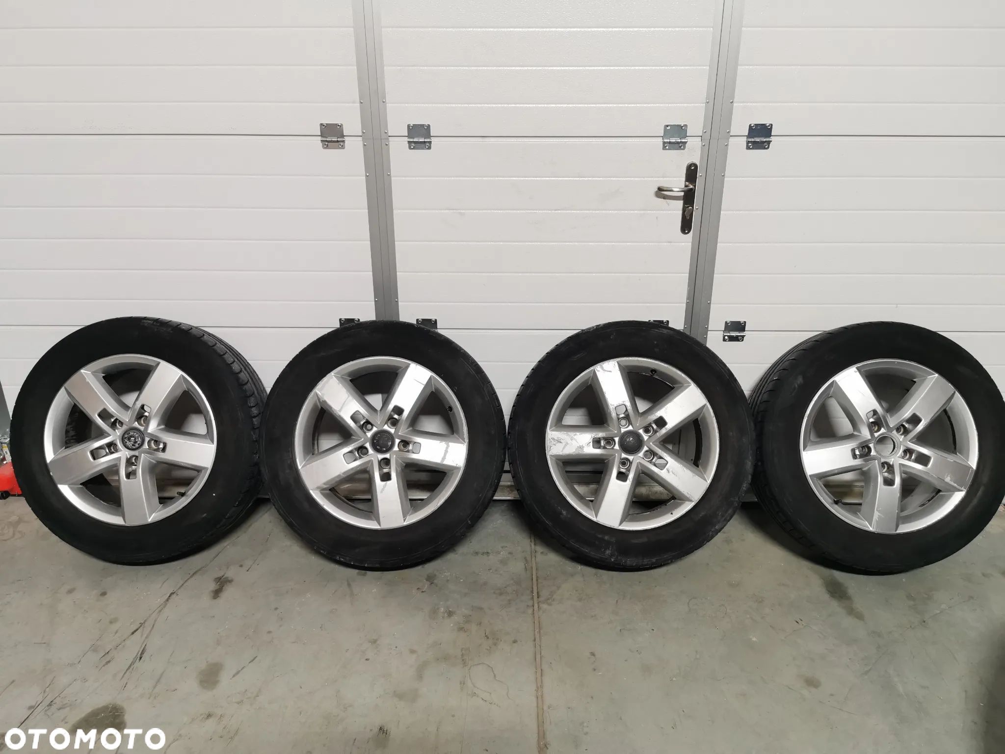 VW TOUAREG 7P FELGI KOLA 5X130 19 255/55 R19 CALY KOMPLET Z OPONAMI 7P6601025D 7P6601025 D - 1