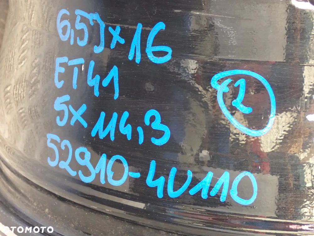 FELGA ALUMINIOWA KIA 6,5JX16 ET 41 5X114,3 52910-4U110 DOSTĘPNE 2 SZTUKI - 7