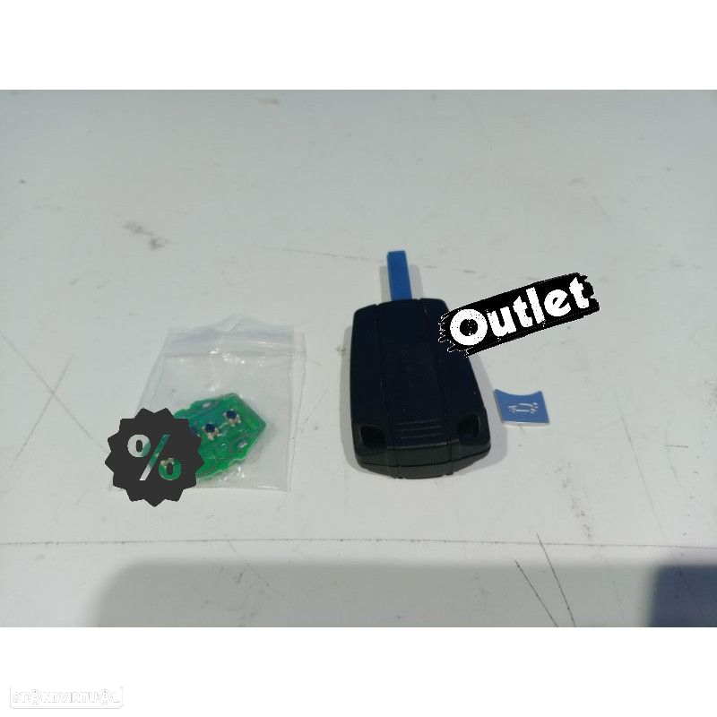 R147278C1 CARCAÇA CHAVES BMW QUADRADA LAMINA LISA + CHIP - 4