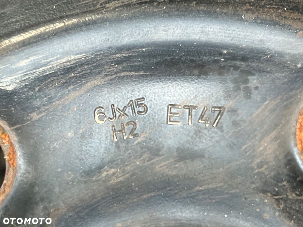 4x FELGA STALOWA FELGI STALOWE R15 6J 5x112 ET47 SKODA OCTAVIA II  SEAT AUDI A4 A6 VW CADDY 1K0601027C - 10