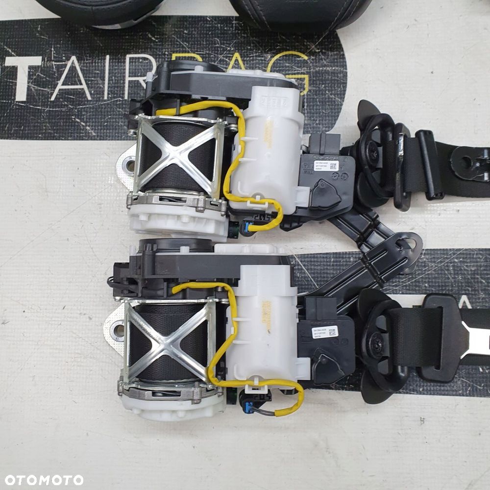 BMW X5 G05 X7 G07 DESKA ROZDZIELCZA SKÓRA SZARA NITKA KONSOLA KOKPIT PULPIT PODUSZKI AIRBAG AIR BAG PASY KIT SET - 9