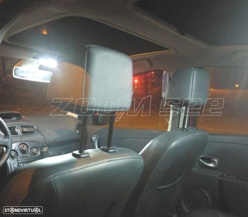 KIT COMPLETO 15 LAMPADAS LED INTERIOR PARA RENAULT CLIO III MK3. GRANDTOUR 06-12 - 5