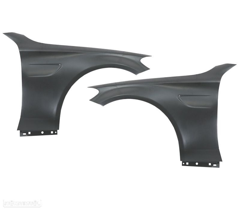 KIT 2 GUARDA-LAMAS MERCEDES W205 C205 14-21 LOOK AMG C63 METAL - 5