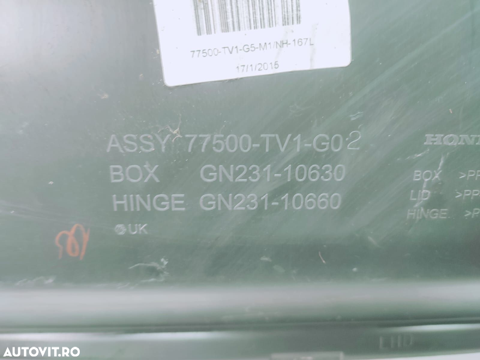 Torpedou 77500-tv1-g02 Honda Civic 9  [din 2012 pana  2015] - 2