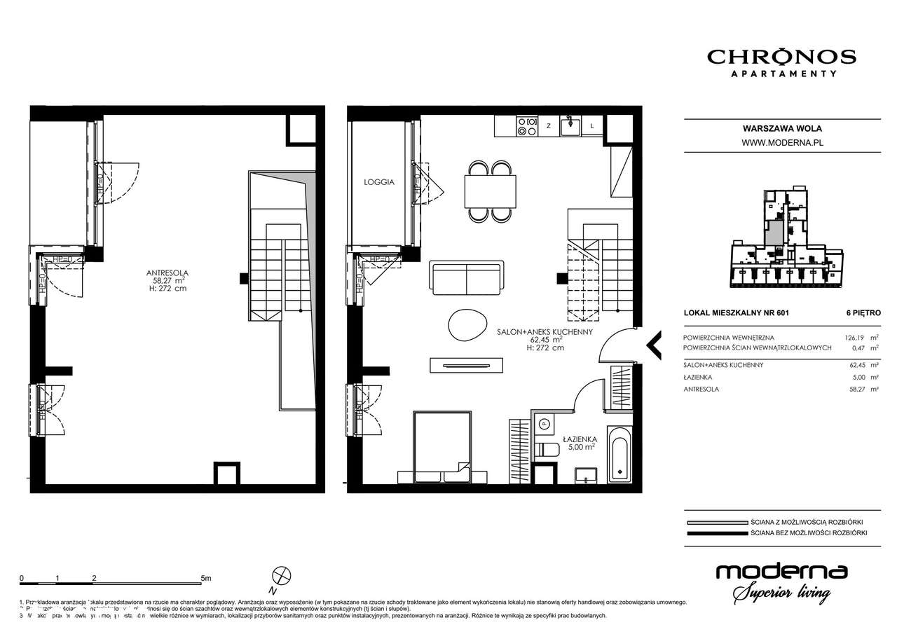 4-pokojowy apartament 125m2 + loggia Bez Prowizji - Pełny obrazek: 2/23