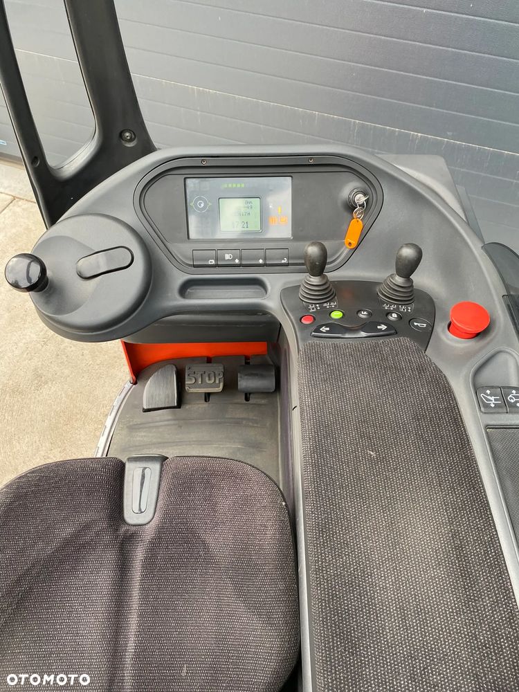 Linde R16 Reach truck wózek wysokiego składowania NOWA bateria - 11