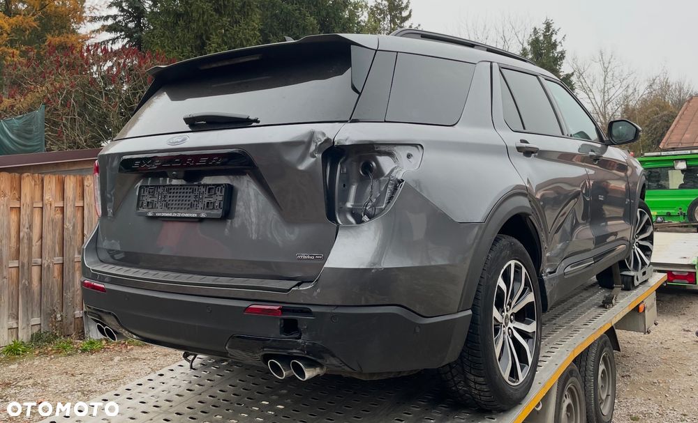Ford Explorer 2023 Hybryda 457 koni Platinium przód zderzak kompletny maska atrapa grill błotniki lampy full led reflektory pas przedni wzmocnienie czołowe kompletne z chłodnicami - 1