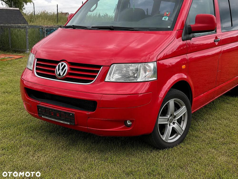 Przód kompletny 1.9 2.5 TDI czerwony LY3D zderzak lampy maska pas przedni chłodnica błotnik VW T5 CARAVELLE DOKA MULTIVAN TRANSPORTER - 5