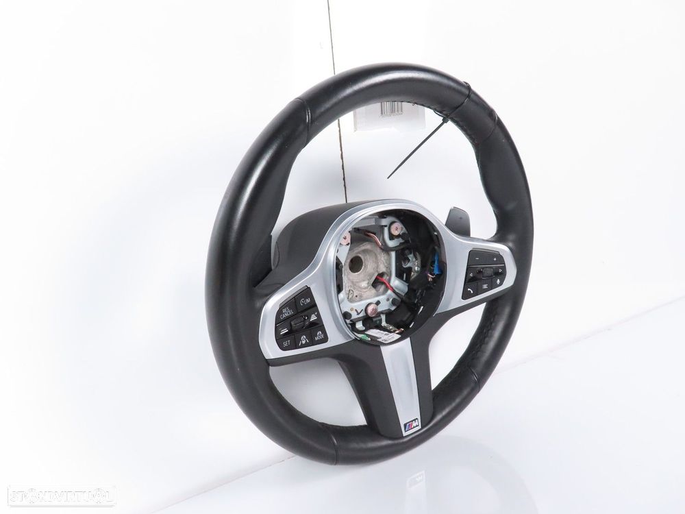 Volante em Pele Pack M com Patilhas e Multifunções Usado / Original BMW 7 (G11,... - 2