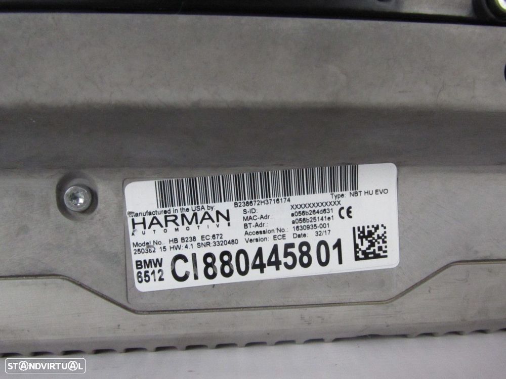 Sistema / Unidade de navegação Profissional 10.25 Usado / Original BMW X3 (G01)/... - 5