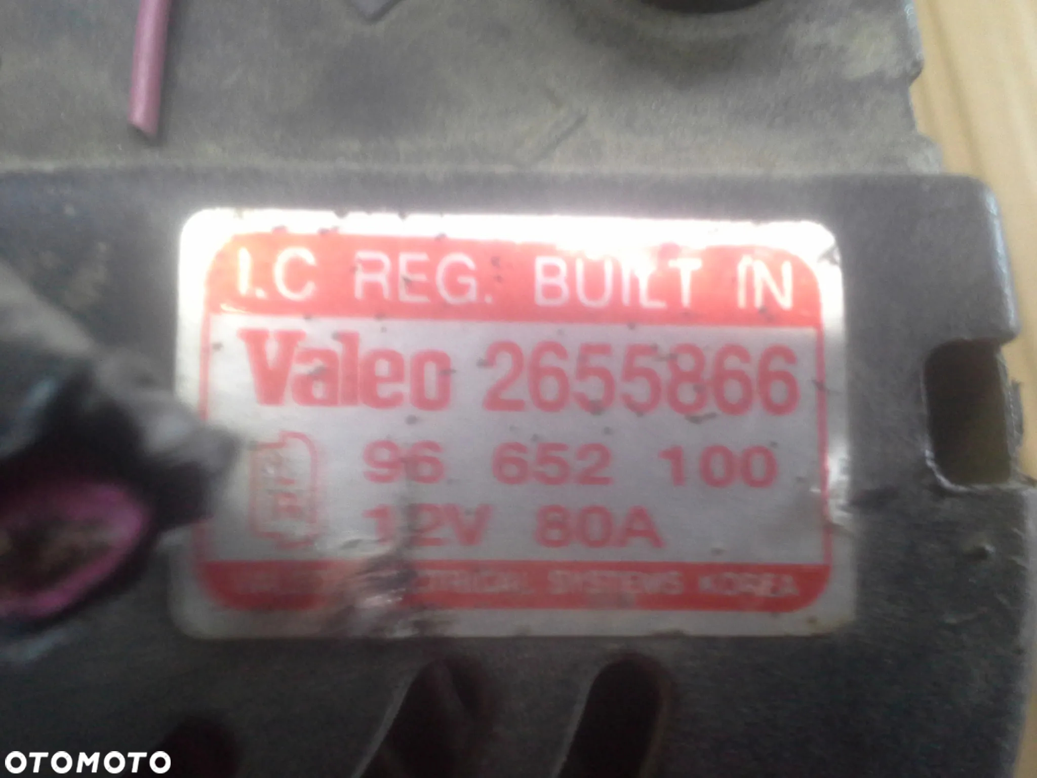 Alternator Chevrolet Aveo T250 2655866 12V 80A Valeo - 5