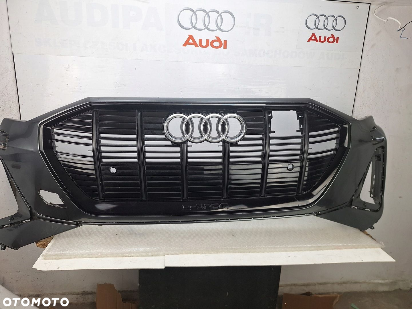 ZDERZAK AUDI -E-TRON 4K 4KE S-LINE ORYGINAŁ OE ASO GRILL NAKŁADKA SPOJLER - 2