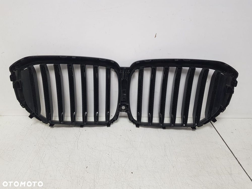 NOWA ATRAPA GRILL PRZEDNI BMW X5 G05 G18 LCI LIFT CZARNY POŁYSK ORYGINAL 51135A67CC6 - 5