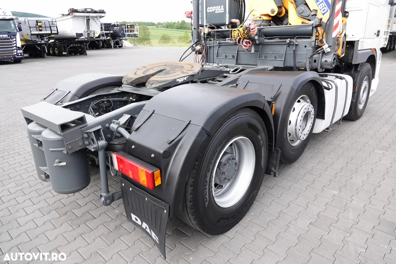 DAF XF 105.510 / TRACTOR IMPINGAT / + HDS COPMA 160.5 / EXTENSIUNE - 13 M / CAPACITATE DE RIDICAT - 7.040 KG / IMPORTAT - 18