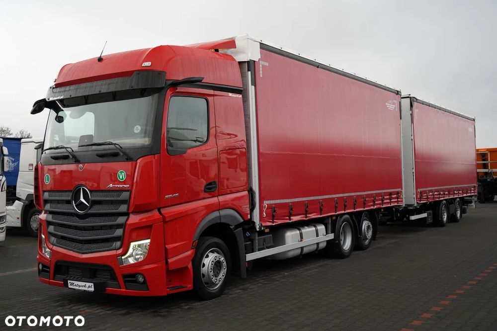 Mercedes-Benz ACTROS 2545 / ZESTAW TANDEM 120 M3 / PRZEJAZDOWY / 6x2 / BIG SPACE / WIELTON / 2021 - 2
