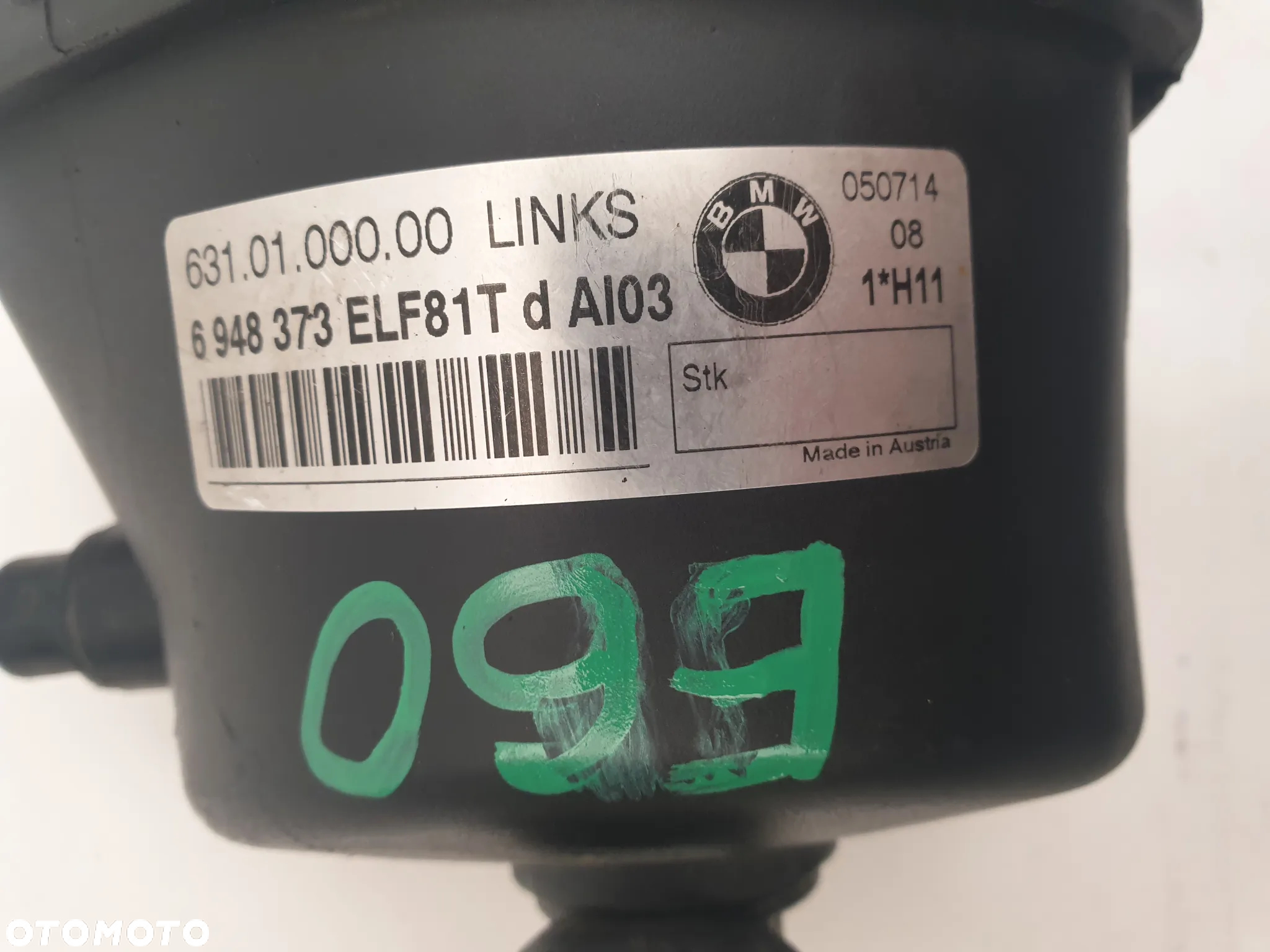 BMW E60 E90 Lampa Przednia Halogen Lewy Przód 6948373 - 4