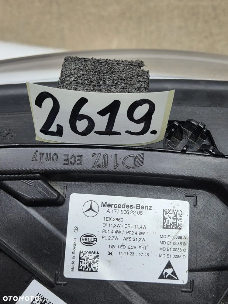 Mercedes W177 A klasa A1779062206 lampa prawy prawa przód przednia - 13