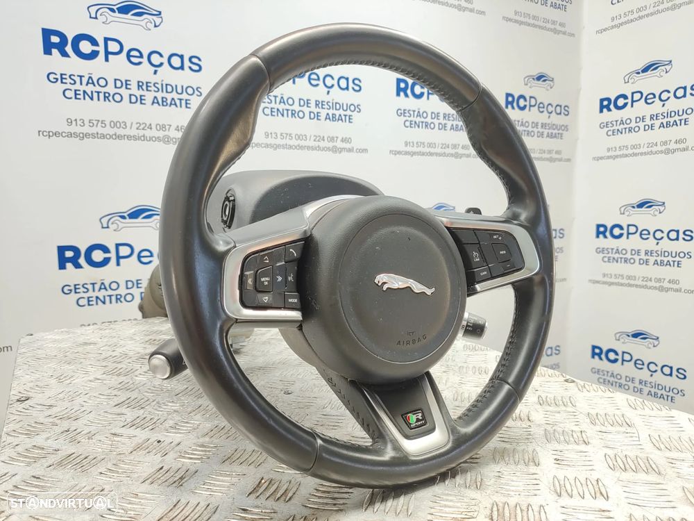 Volante Pele Patilhas Comandos Multifunções Jaguar XE X760 R Sport 2015 - 2024 - 12