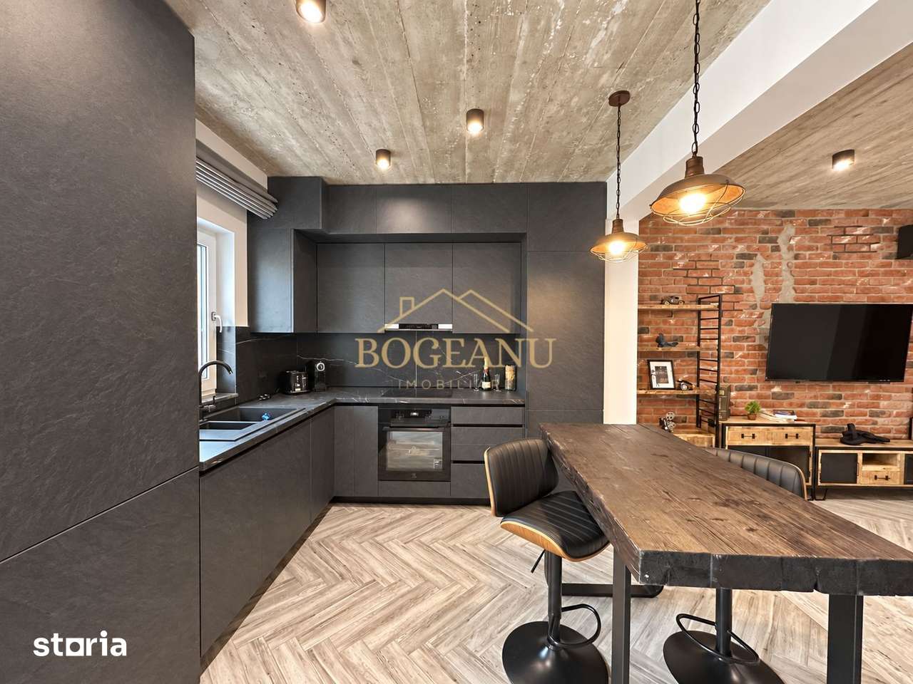 BG202-Apartament LUX 2 camere, mobilat,design industrial,parcare GIROC — fotografia 3