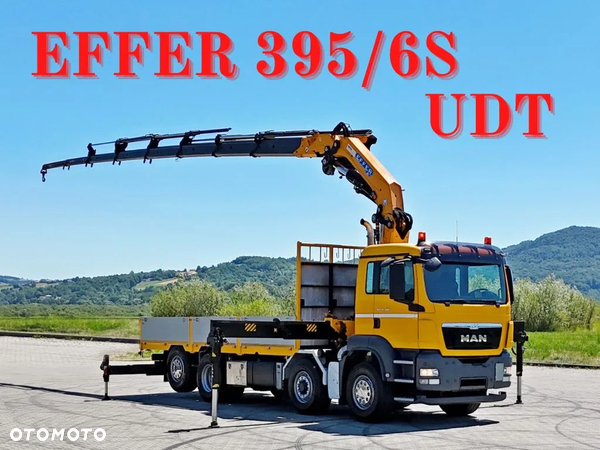 MAN TGS 35.480 * SKRZYNIA 6,40 m + EFFER 395/6S + PILOT * 8x4