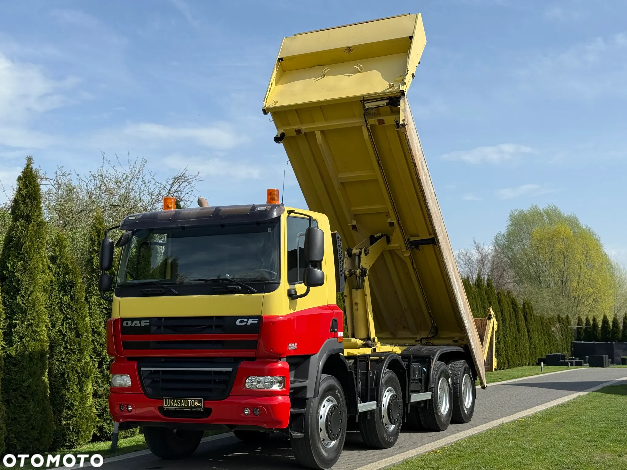 DAF CF 85.410 8X4 WYWROTKA HYDROBURTA - 2