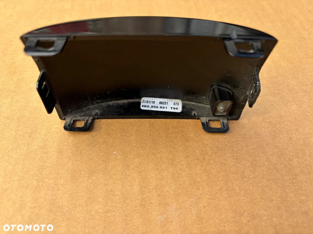 Oryginalna Zaślepka Osłona Radaru ACC Audi A6 C8 A7 A8 4K 4K0 4K0853631 Podgrzewana Czarna Przednia Grilla Atrapy Zderzak - 6