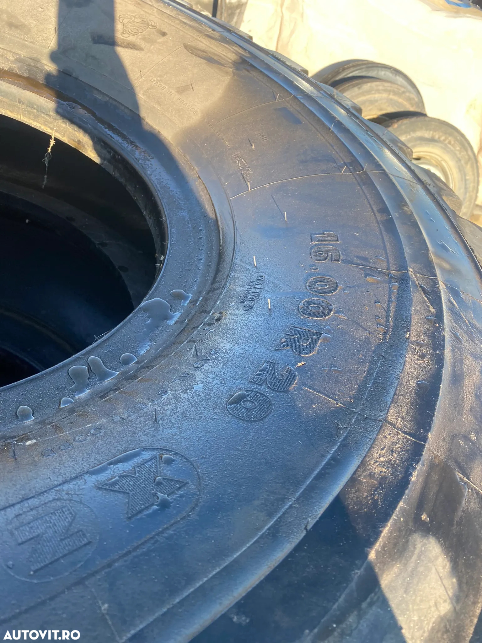 ANVELOPE MICHELIN XZL 16.00 / R20 Set 4 buc second hand - 3