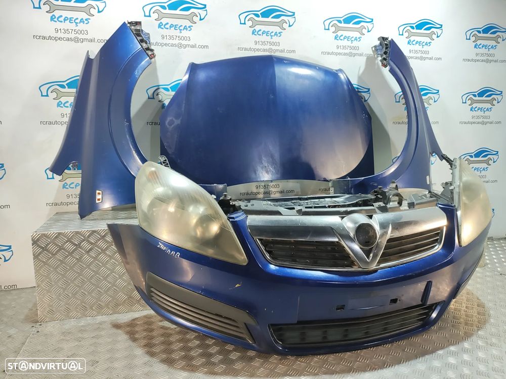 FRENTE COMPLETA OPEL ZAFIRA B A05 CAPOT PARACHOQUES GUARDA-LAMAS OTICAS RADIADOR VENTILADOR FRENTE FIBRA REFORÇO - 2