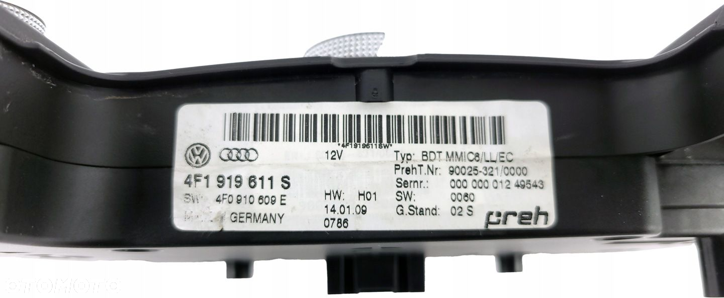 AUDI A6 C6 PANEL STEROWANIA MMI 3G HIGH 4F1919611S EUROPA - 6