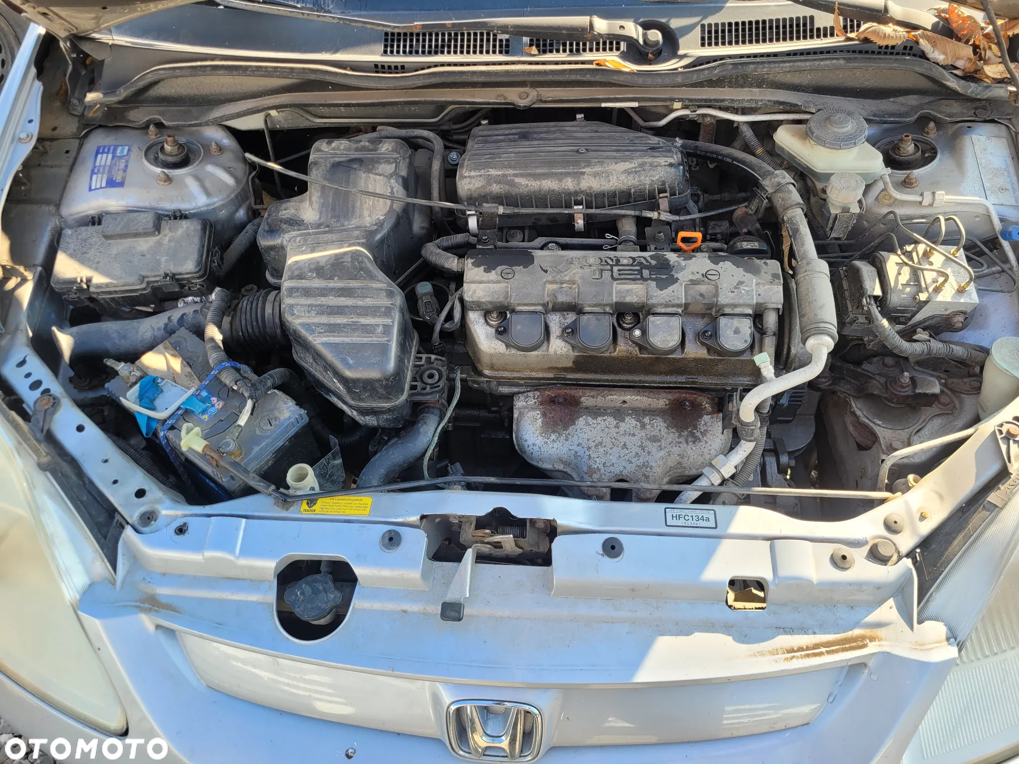HONDA CIVIC VII 1.6 D16V1 silnik skrzynia napęd sanki belka wahacz wahacze zacisk zaciski zwrotnica piasta kopyto mc - 2
