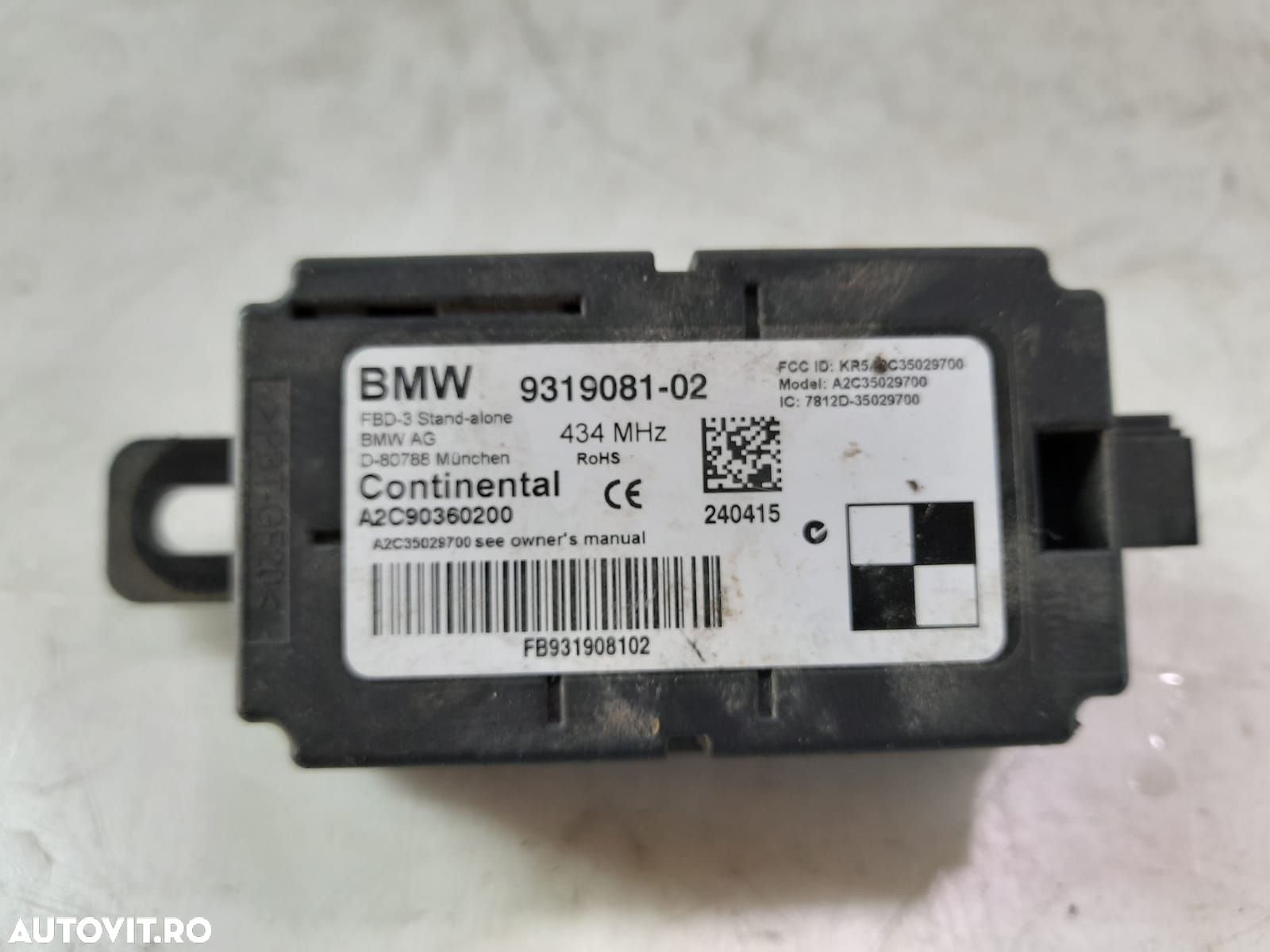Modul radio 9319081-02 BMW Seria 2 Active Tourer F45 [2014 - 2018] 1. - 3