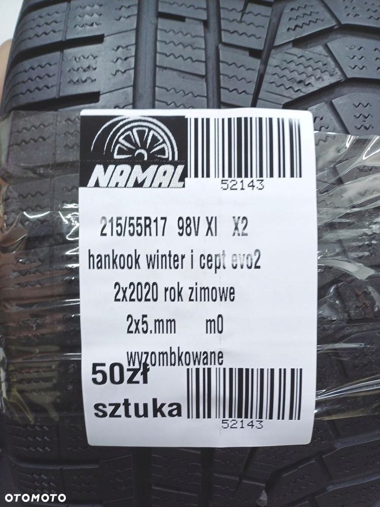 2x 215/55R17 hankook 2020 opony zimowe 52143 - 9