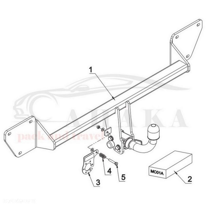 Hak Holowniczy Automat Do Mini Cooper Coutryman 4X4 R60 2010-2014 (Tylko 4X4) - 3