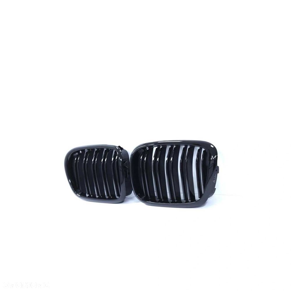 Krata chłodnicy (nerki) BMW E39 (1995-03) Czarny lakier/Podwójne - 4