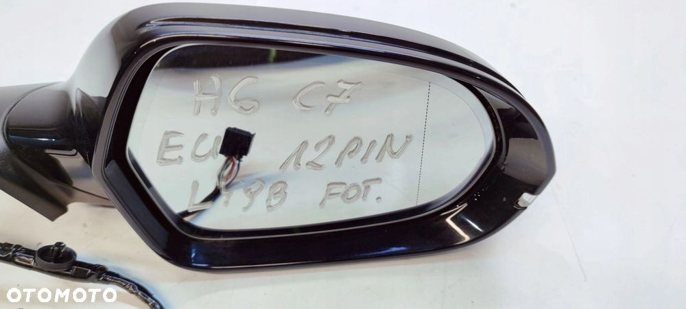 LUSTERKO ZEWNĘTRZNE PRAWE AUDI A6 C7 LIFT LY9B 12-PIN 4G1857410Q EUROPA - 5