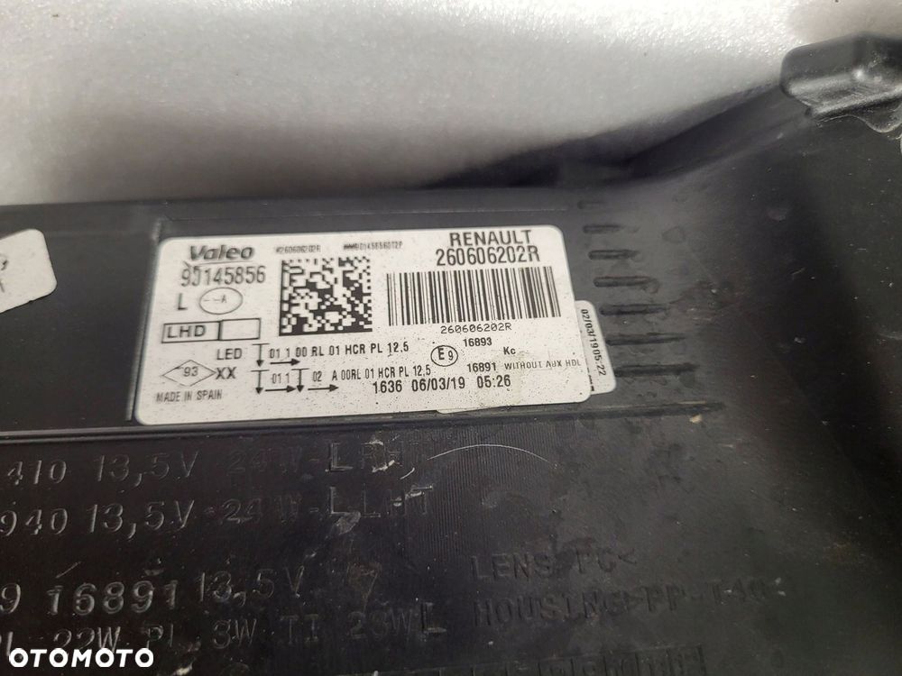 renault megane iv rs full led komplet lamp przód 260100932r / 260606202r - 9