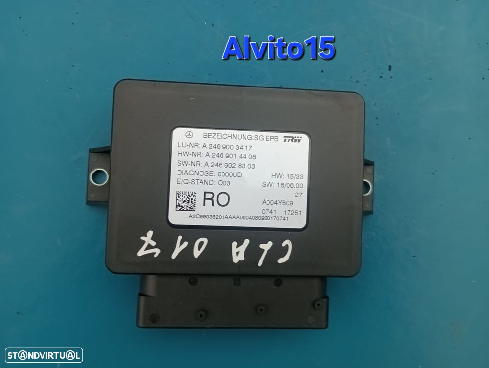 MMódulo do controle de travão de estacionamento Mercedes CLA  2017   ref: A004Y509 - 1