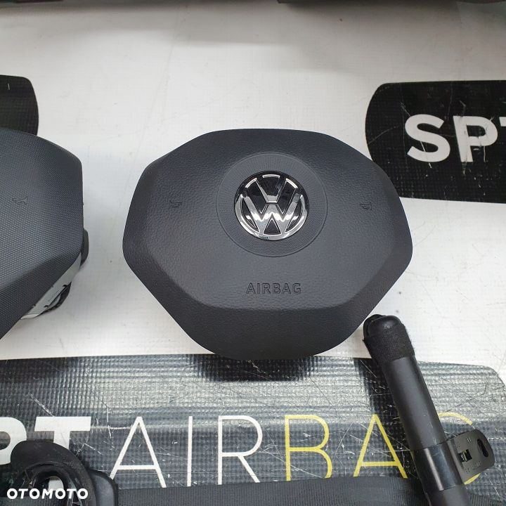 VW CADDY 2K7 DESKA ROZDZIELCZA KONSOLA KOKPIT PULPIT PODUSZKI AIRBAG AIR BAG PASY KIT SET - 8