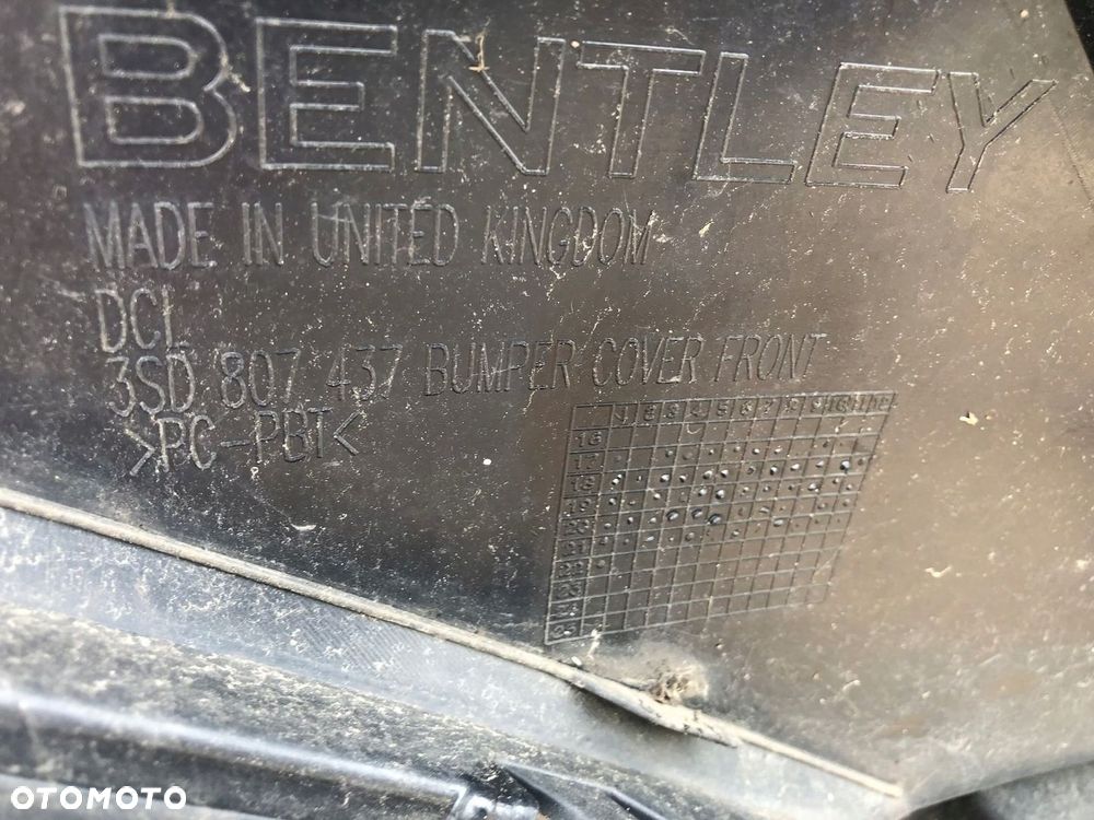 ZDERZAK PRZÓD PRZEDNI BENTLEY CONTINENTAL GT GTC 3SD 2018- 3SD807437 CAŁY - 7