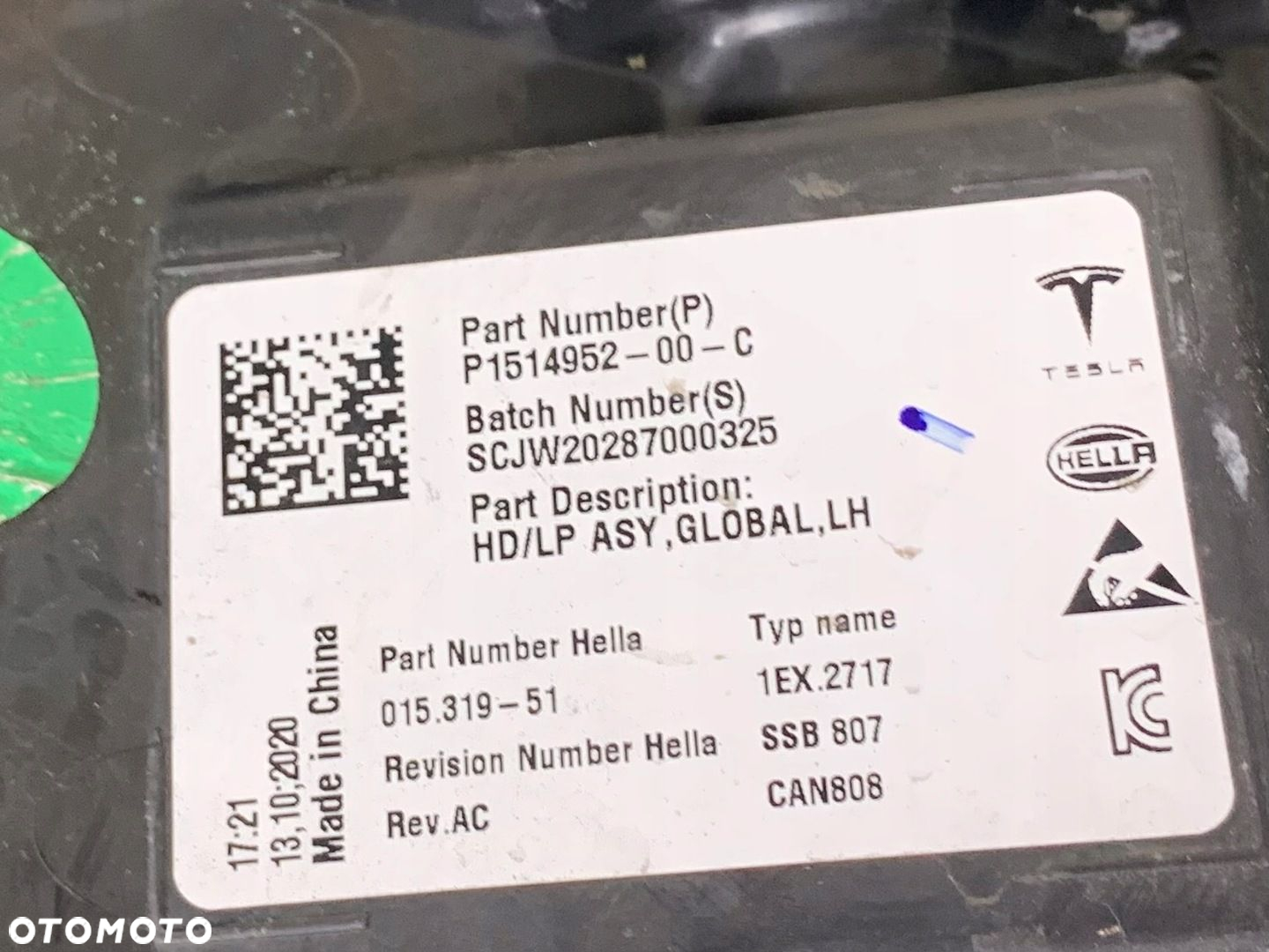 TESLA MODEL Y 2020 - LAMPA PRZEDNIA L - 7