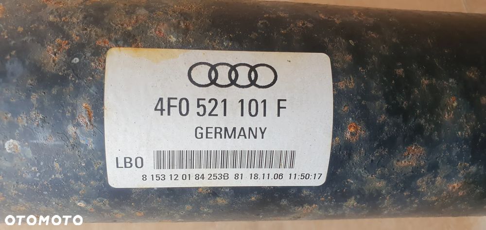 Wał napędowy Audi A6 C6 2.7 TDI Quatro 4F0521101F - 9